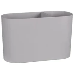 Simply Everyday Matte Grey Toothbrush Holder