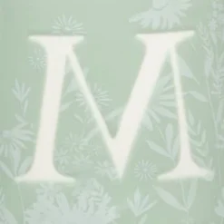 B&M Floral Alphabet Mug (Assorted) -Comfort Home Store 394397 floral alphabet mug green m 2