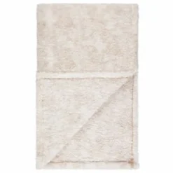 B&M Simply Two Tone Teddy Throw - Natural -Comfort Home Store 394924 simply two tone teddy throw natural 3