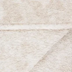 B&M Simply Two Tone Teddy Throw - Natural -Comfort Home Store 394924 simply two tone teddy throw natural 4