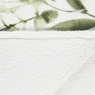 Winston Green Leaf Sherpa Throw 4 Winston Green Leaf Sherpa Throw - Image 4