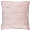 Geo Velvet Cushion - Blush