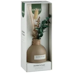 B&M Eden Life Reed Diffuser - Jasmine & Casis -Comfort Home Store 395412 diffuser with dried flowers