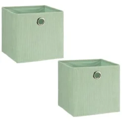 Lokken Cord Storage Cubes 2pk - Sage 6 Lokken Cord Storage Cubes 2pk - Sage -Comfort Home Store 395812 2pk lokken storage cubes sage 4