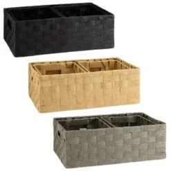 B&M Caen Set Of 3 Paper Rope Baskets - Black 9 B&M Caen Set Of 3 Paper Rope Baskets - Black -Comfort Home Store 395883 395868 395869 caen set of 3 paper rope baskets group