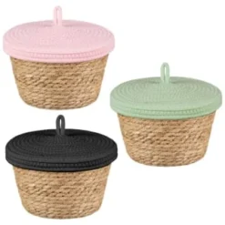 B&M Kendall Basket With Lid - Pink -Comfort Home Store 395974 395975 395976 kendall basket with lid group