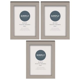 Simply Everyday 4 X 6" Block Frames 3pk - Grey 1 Simply Everyday 4 X 6" Block Frames 3pk - Grey