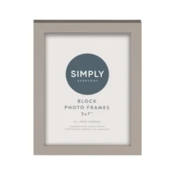 Simply Everyday 5 X 7" Block Frames 3pk - Grey -Comfort Home Store 396674 3pk simply everyday block frames 5x7 grey 3