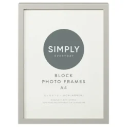 Simply Everyday A4 Block Frames 3pk - Grey -Comfort Home Store 396679 simply everyday 3 pack a4 block photo frame grey